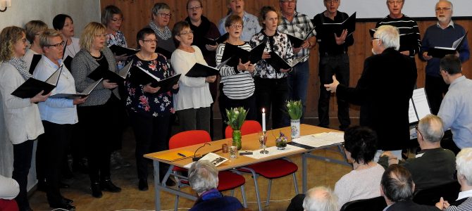 Copy Singers sjöng in våren på Ivetofta hembygdsförening årsmöte 2018
