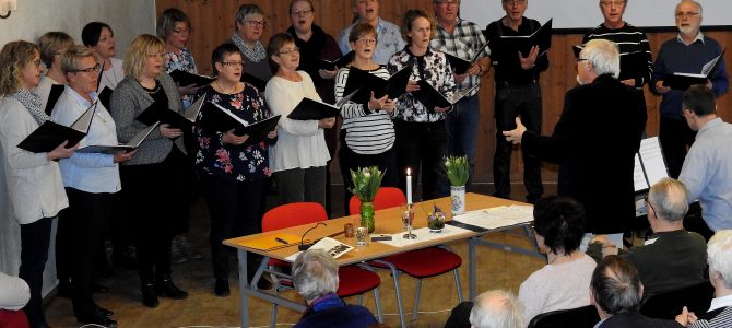Copy Singers sjöng in våren på Ivetofta hembygdsförening årsmöte 2018
