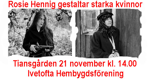 <strong>ROSIE HENNIG, gestaltar 6 Starka kvinnor</strong>