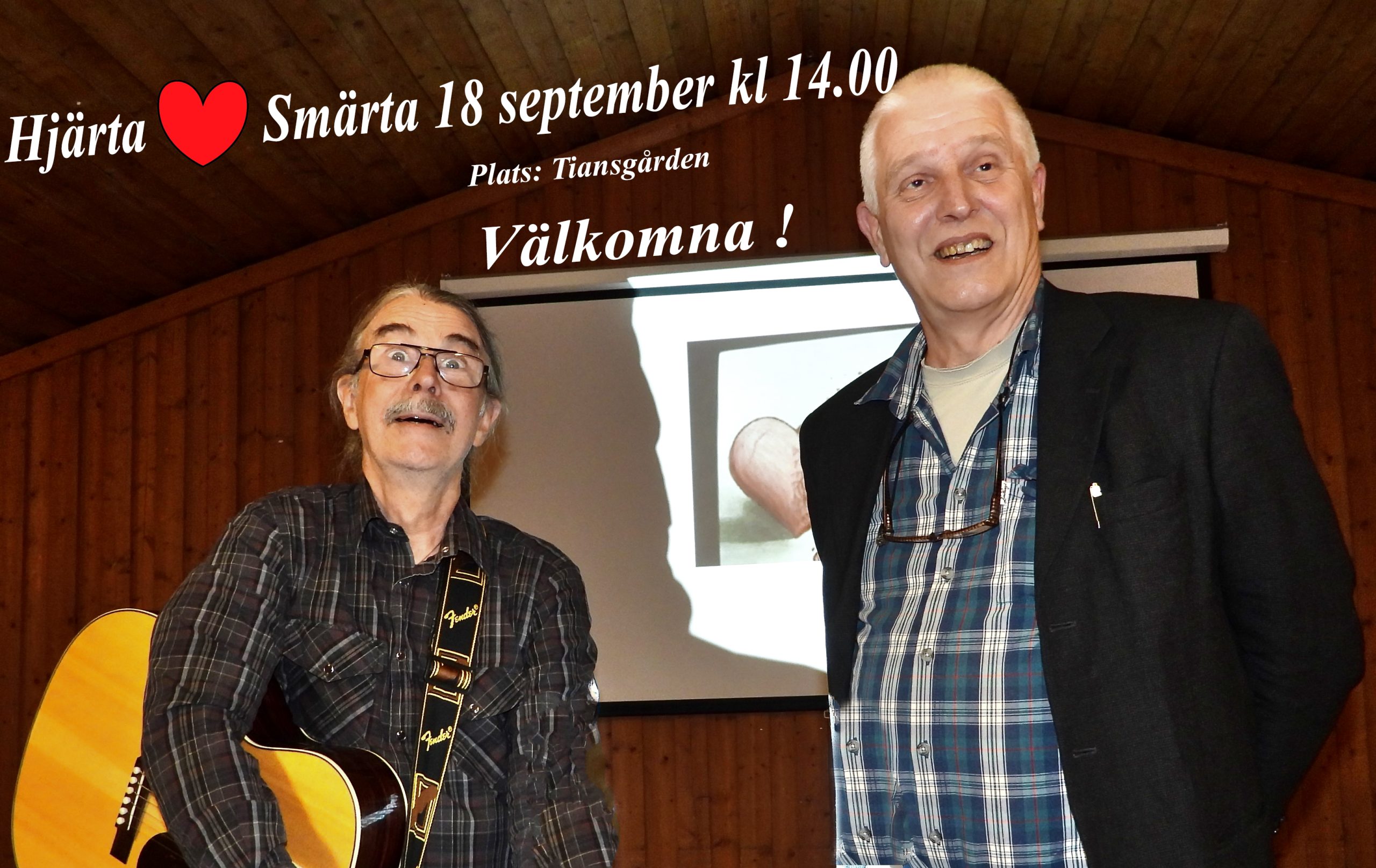 HJÄRTA och SMÄRTA, del 3                              18 september kl.14.00